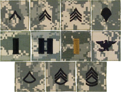 INSIGNIA - Parche de Insignia de Camuflaje Digital Rango Militar Rip-Stop Hecho en EE. UU. - Imagen 32 de 52