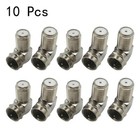 Wytrzymała wtyczka F na gniazdo F 90 stopni adapter do wtyczki koncentrycznej telewizji kablowej