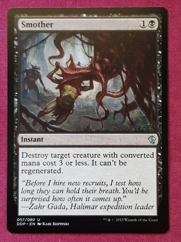 Magic The Gathering DUEL DECKS ZENDIKAR VS ELDRAZI SMOTHER black card MTG - Picture 1 of 2