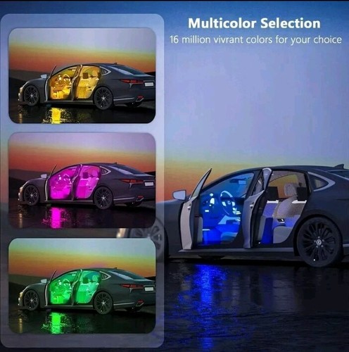 Car LED Strip Light,Ej'S SUPER CAR 4Pcs 36 LED Car Interior Lights under Dash304 - Picture 2 of 13