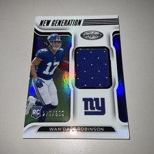 Wandale Robinson NGJ-WR Rookie Patch 2022 Panini Certified /399 New York Giants