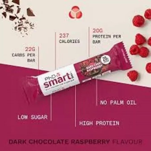 PHD Smart Bar - High Protein Snack Nutrition Bar 64g FREE SHIPPING WORLD WIDE - Picture 7 of 12
