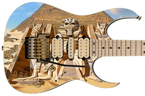 Chitarra Skin Axe Wrap Re-skin basso elettrico Reface Iron Maiden Powerslave 1610 - Foto 5 di 17