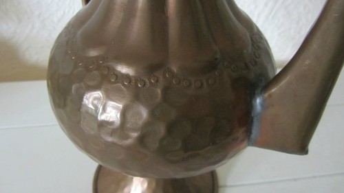 Jarra de té jarrón de cobre jarra de cobre jarra de moca decoración hecha a mano - Imagen 9 de 9