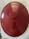 Cuisinart Cardinal Red Oval Dutch Oven Lid - 12"x9.5" - Nib - *Lid Only*