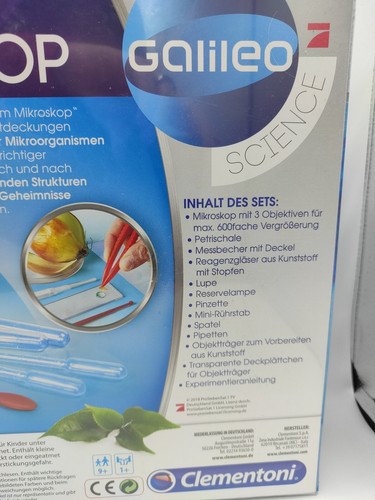 Clementoni Natur unter dem Mikroskop, Experimentierkasten Neu Galileo Science - Bild 3 von 7
