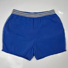 Vintage 60s Jantzen The Expandables Blue Shorts Swim Suit Trunks Mens 44 - READ