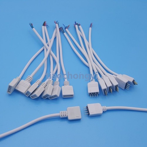 4pin RGB /5PIN RGBW Male Female connector wire cable For 5050 RGB RGBW LED strip - Picture 5 of 6