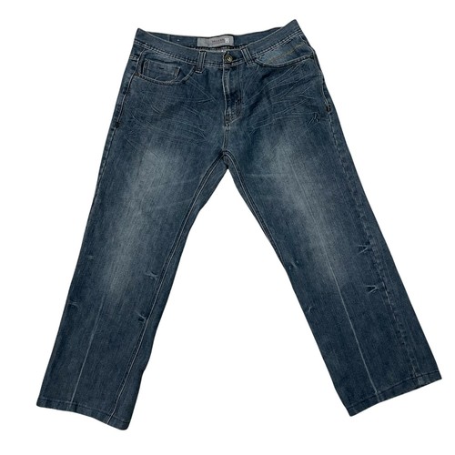 Men's Halifax Flap Pocket Straight Leg Blue Jeans Size 38 W 32 L  - Picture 2 of 12
