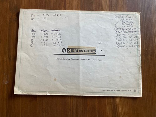 TR-2200G 2 Meter Fm Handy Transceiver - KENWOOD - Instruction Manual - KP242 - Zdjęcie 4 z 5