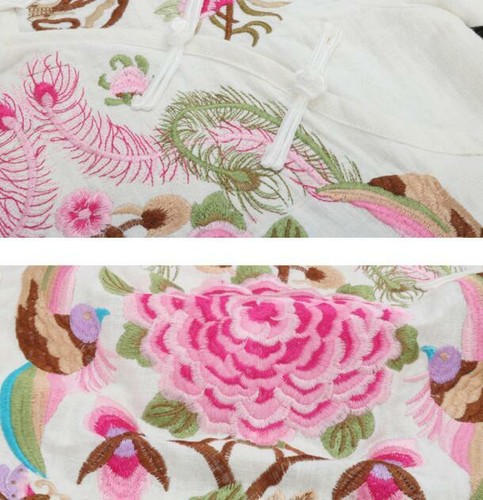 Vestidos largos retro para mujer estilo chino vintage algodón lino sueltos talla grande Qipao - Imagen 7 de 12