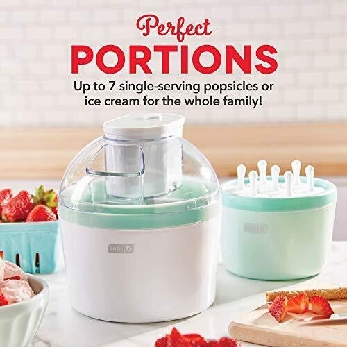 DASH Everyday Ice Cream Maker for Gelato, Sorbet, Frozen Yogurt + Popsicles, wit - Picture 4 of 4