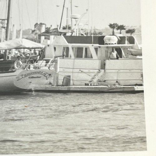 Sailboat Vintage Found Photo Sailing on the Sayonara Gibraltar Boat Marina - Picture 8 of 11