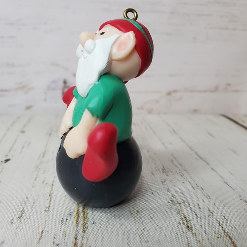 Avon Bowling Weihnachtsschmuck ELVES DAY OFF SERIE Santa's Champs Elfe Vintage - Bild 5 von 9