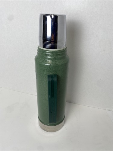 Stanley Aladdin Green Vacuum Bottle Thermos A-944DH- 1 Quart/Liter 3 Pieces - Picture 4 of 13