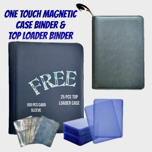 Top Loader Binder  & FREE One Touch Magnetic Thick Hard Case Binder - Picture 1 of 5