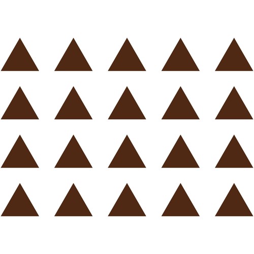 Confezione 20 Decalcomanie Vinile Triangolari 1" Adesivi Finestrini Auto Forme Arte - Foto 25 di 26