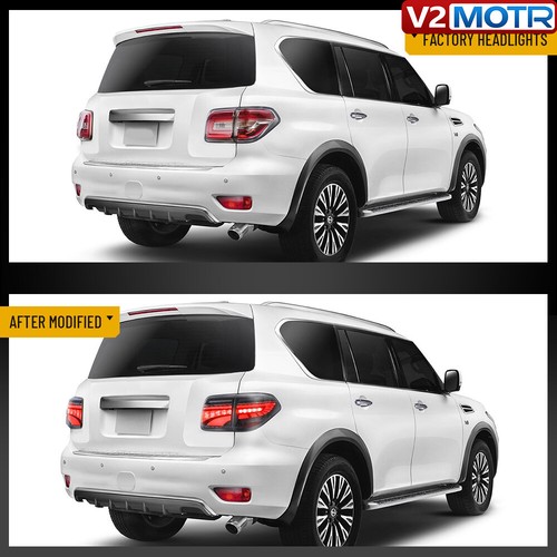 For Nissan Armada Patrol Y62 2010-2020 Full LED Tail Lights Assembly Rear Lamps - Picture 2 of 17