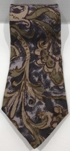 VTG Meeting Street Men's Necktie Multicolor Paisley Made in Canada 100% Silk - Picture 1 of 3