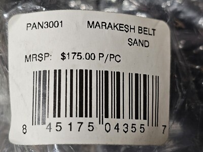 Cocobelle Marrakesh Belt In Sand OS NWT MRSP $175 | eBay display picture 1