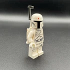 LEGO Star Wars Prototype Boba Fett Minifigure – White Armor – Authentic LEGO