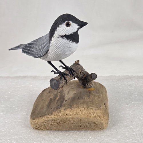 Vintage Hugh Moos handgeschnitzt Küken Vogel Holz Skulptur Figur signiert Deko - Bild 6 von 10