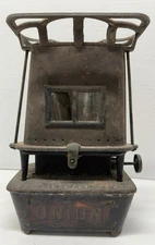 Antique Union Kerosene Sad Iron Heater Stove Gardner Mass.