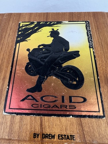 Acid Atom Maduro Large Wooden Empty Cigar Box, No Cigars Included - Picture 15 of 16