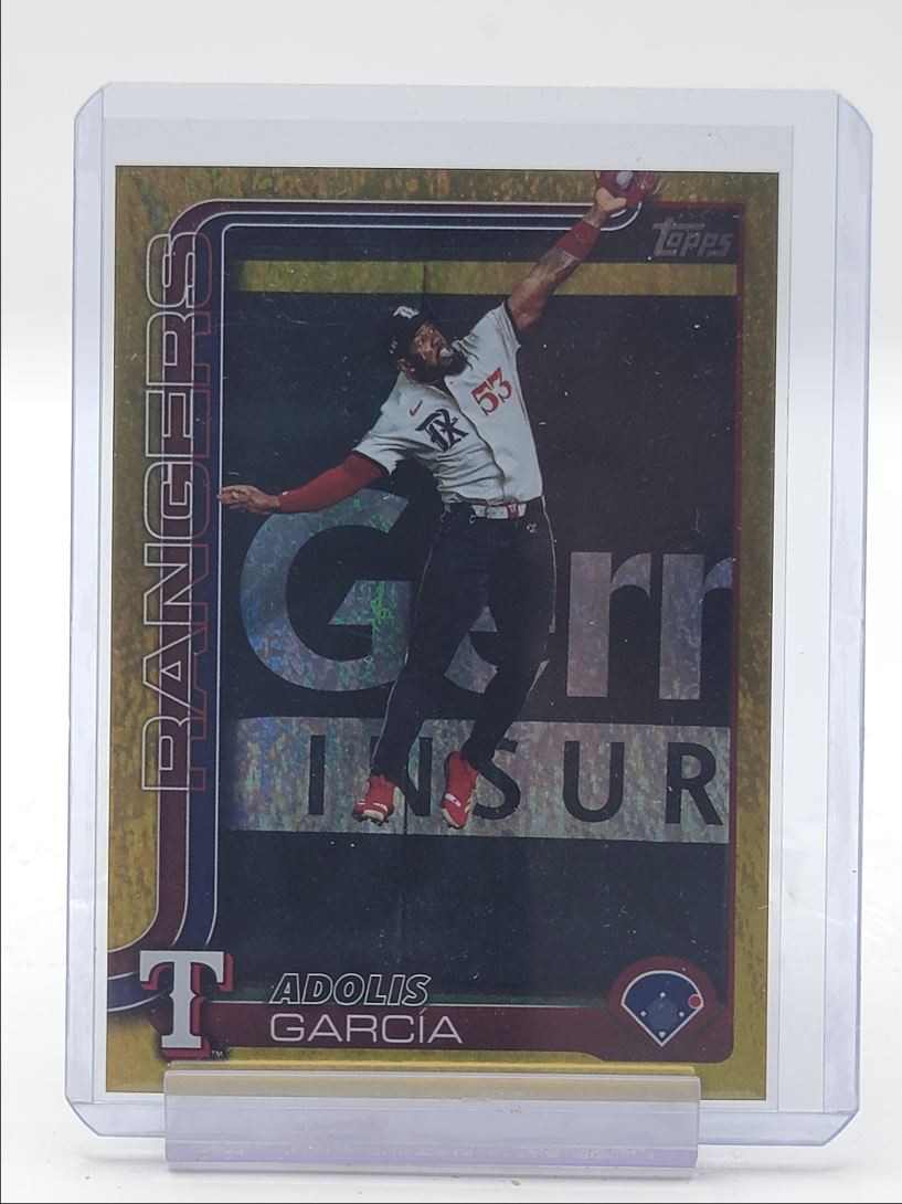 ADOLIS GARCIA 2025 TOPPS SERIES ONE BASEBALL GOLD FOIL RANGERS 01/50 Q0845