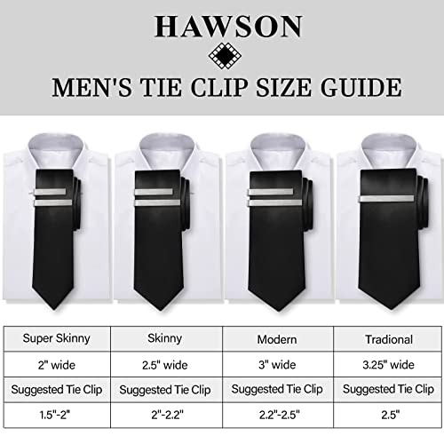 2.2/2.5 Inch Tie Clips for Men's tie in Gift Box, tie bar & pins set for - Picture 2 of 6