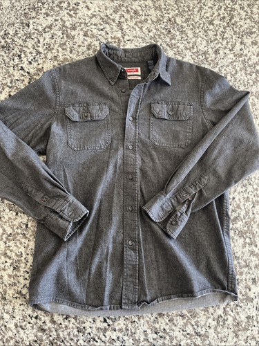 Wrangler Denim Shirt Black Long Sleeve Button Up Premium Quality Size M - Picture 1 of 13