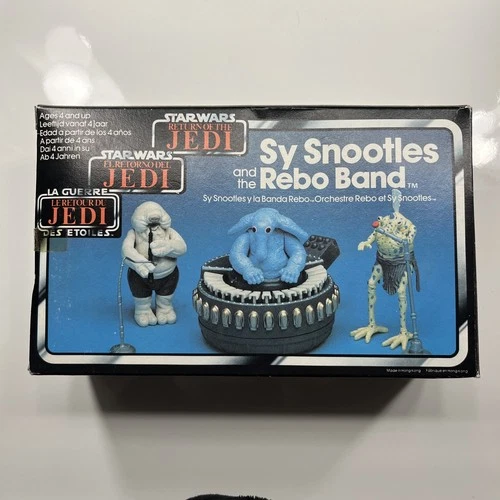 Vintage Star Wars Sy Snootles and the Max Rebo Band Complete & Tri Logo Box 1983