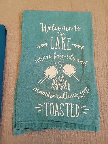 Kitchen Towels Set Of 2 Lake Beach House Camp - Bild 3 von 6