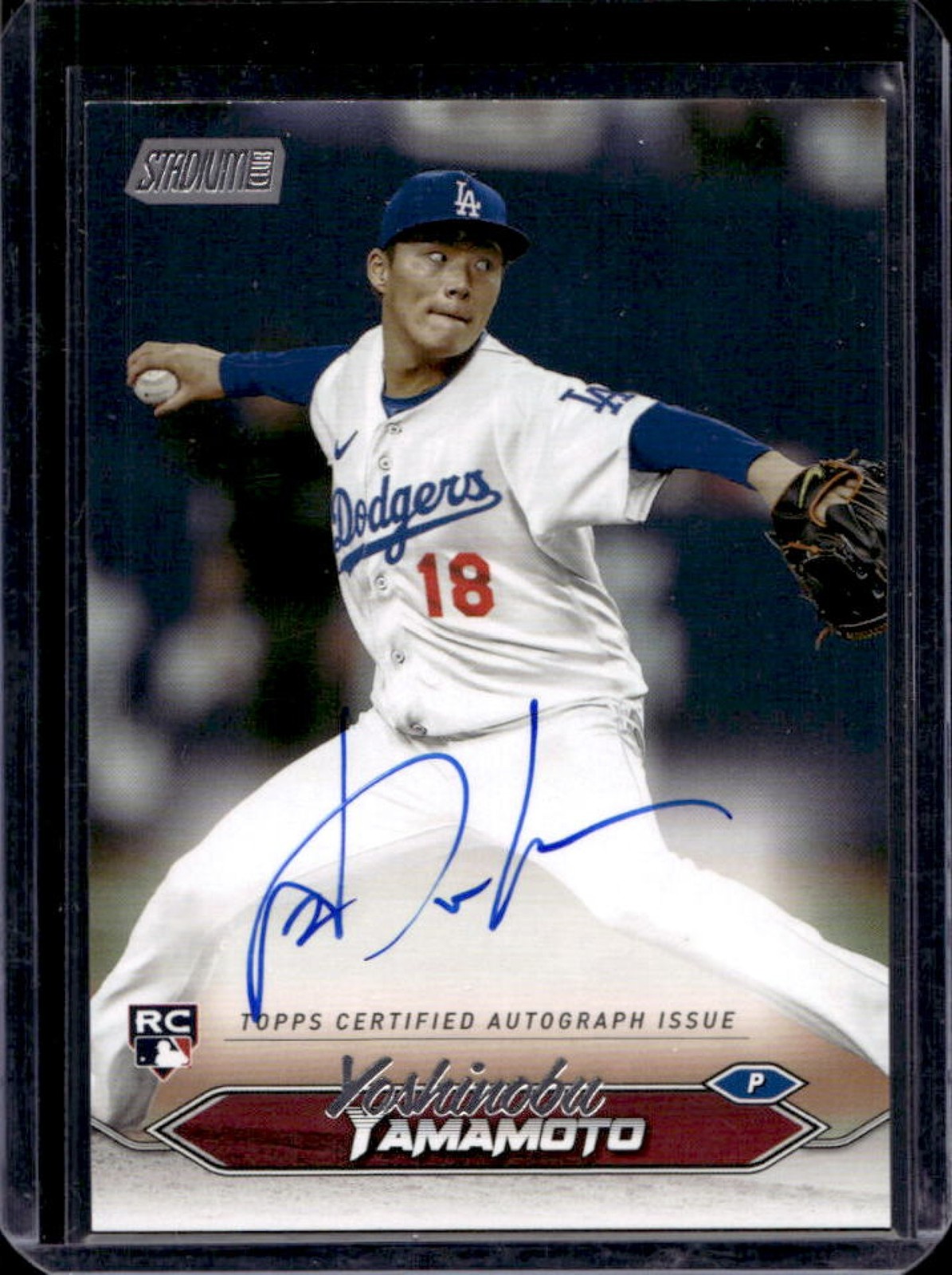 2024 Stadium Club Yoshinobu Yamamoto Auto RC Rookie #SCBA-YMA Dodgers