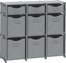 Cube Storage Organizer with 9 Storage Bins Included – Storage Cubes for Home ...