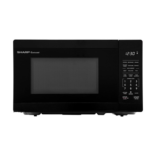 SHARP SMC0760KB Compact Countertop Microwave Oven with Removable 10" Carousel...