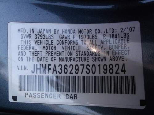 Air Flow Meter 3.5L Fits 07-16 ODYSSEY 8207151 - Picture 5 of 6