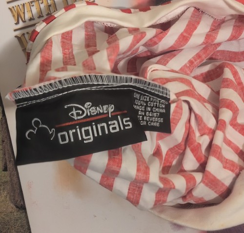 Vintage Disney Christmas Holiday Red White Santa Mickey Ears Sleeping Hat Cap - Foto 8 di 9