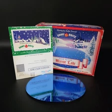 Christopher Radko Shiny Brite Cobalt Blue Glass Mirror Lake - Only One Mirror