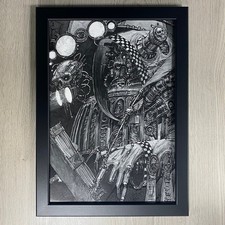 Tech-Priest Enginseer Technoarcheologist Framed Art Adeptus Mechanicus