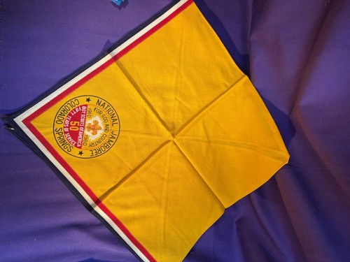 1960 National Scout Jamboree Neckerchief BSA Boy Scouts Of America 50th - Picture 2 of 2