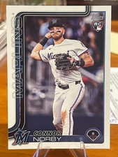 2025 Topps Series One Baseball Connor Norby-#132 RC. Miami Marlins