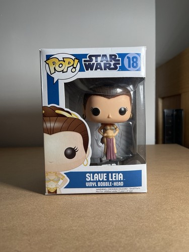Funko Pop! Star Wars #18 Slave Leia 1st Blue Box Large Font RARE. 1379 - Bild 1 von 6