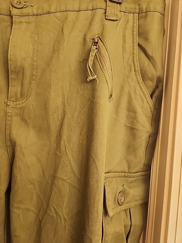 Pantalones cálidos estilo ejército con forro multibolsillo utilitario, exterior, caza pesca - Imagen 4 de 7