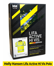 Helly Hansen HH Workwear Lifa Active Hi Vis Polo Shirt Baselayer Yellow