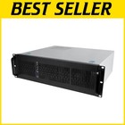 3U Rackmount Server Chassis with 4X 3.5" Bays - ATX Compatible & Quiet Cooling