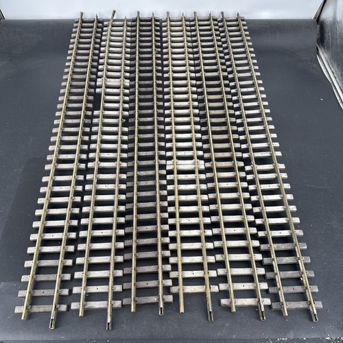 6 Railway Express Agency 11000 36" long Straight Track G Scale Black & Brass