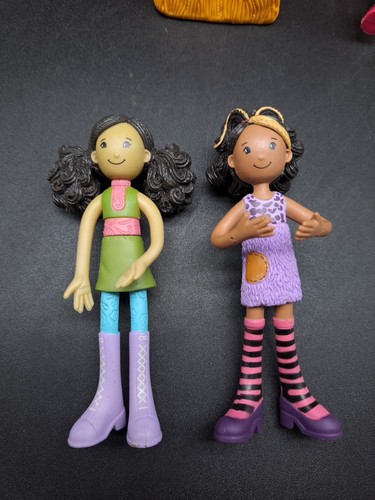 Groovy Girls Minis Posable Dolls Lot Of 9, Dolls, Furniture Car Scooter Pony - Picture 2 of 24