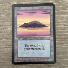 Island (A Purple) Alpha NM Basic Land MAGIC GATHERING CARD