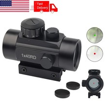 Hunting Tactical Optics1x40 Red Green Dot Sight Scope Picatinny Rail Mount US
